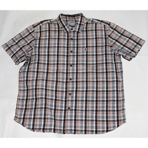 Carhartt Relaxed Fit Men's Short Sleeve Button Front Shirt Size 2XL